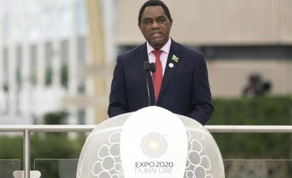 Zambia president celebrates national day at Expo 2020