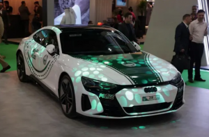 Audi RS e-tron GT makes its debut in Dubai police’s tourist vehicle lineup at ATM 2023