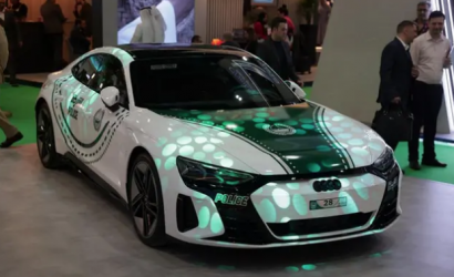 Audi RS e-tron GT makes its debut in Dubai police’s tourist vehicle lineup at ATM 2023