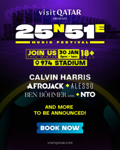 Visit Qatar announces the return of 25N51E Music Festival