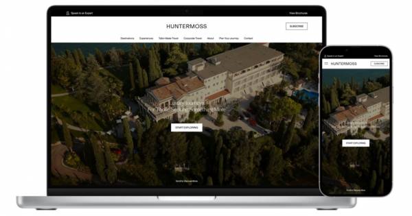 HUNTERMOSS LAUNCHES NEW WEBSITE  TO REFLECT EVOLVED LUXURY TRAVEL OFFERING