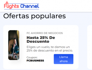 FlightsChannel Extends Business Class Discounts to Spanish-Speaking Travelers