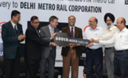 Delivery of 600th BOMBARDIER MOVIA metro car for Delhi Metro