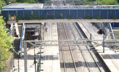 Work begins on replacing footbridge and improving platforms at Hartford station