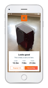 Kayak launches augmented reality bag measurement tool