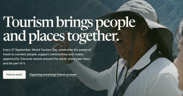 World Tourism Day website launches to connect events and stories worldwide