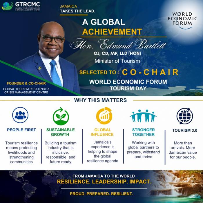 breakingtravelnews.com - Jamaica Takes the Lead as Edmund Bartlett Selected to Co-Chair World Economic Forum Tourism Day