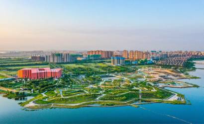 Urban park opens to mark 15th anniversary of the Sino-Singapore Tianjin Eco-city