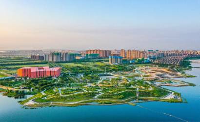 Urban park opens to mark 15th anniversary of the Sino-Singapore Tianjin Eco-city