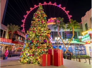 Las Vegas opens the holiday season with brand-new winter wonderland displays