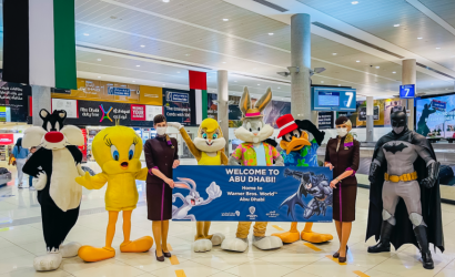 Visitors to the capital get a warm welcome from Warner Bros. World™ Abu Dhabi and Etihad Airways