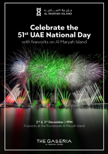 See the fireworks and support charitable initiatives at  The Galleria Al Maryah Island this weekend!