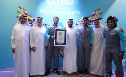 Sheikh Khalifa bin Sultan bin Hamdan Al Nayhan breaks four GUINNESS WORLD RECORDS™ at CLYMB Abu Dhab