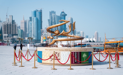 Official Monument Installed on Doha Corniche