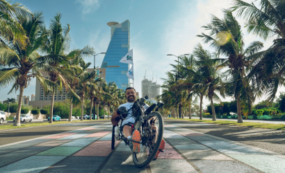 KAUST professor with disability concludes 30-day hand cycling journey across Saudi Arabia