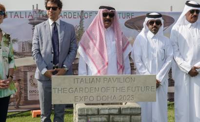 Italian Ambassador Lays First Stone of the Italian Pavilion at Expo 2023 Doha