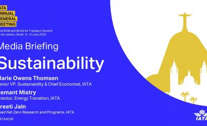 IATA AGM 2026: SAF & Net Zero: An Update on Sustainability in Aviation