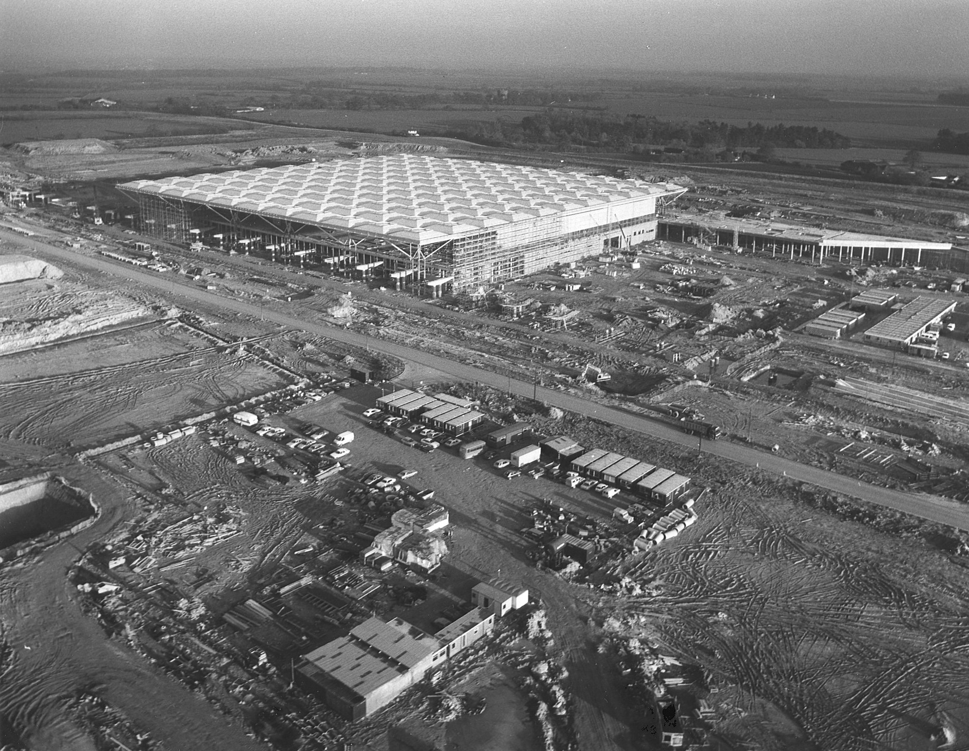 Stansteds new Terminal Buliding taking shape 1989