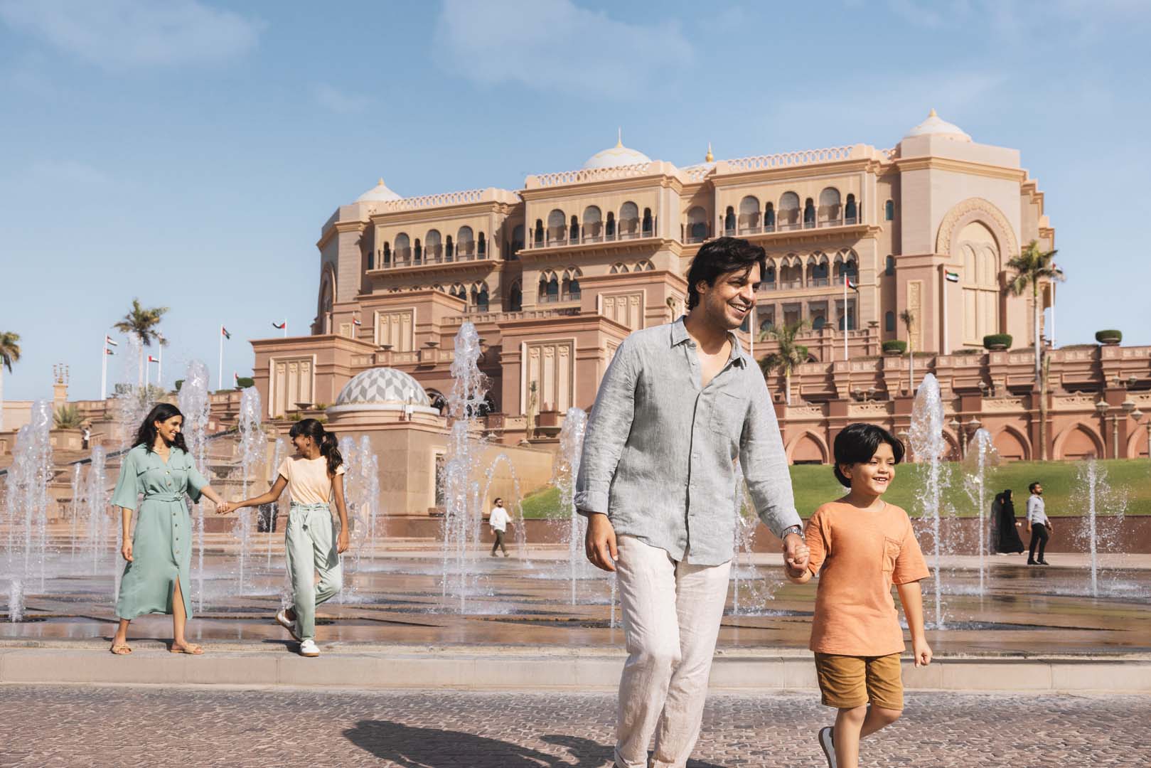Relaxing at Emirates Palace